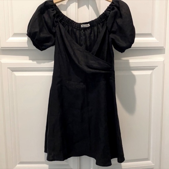 REFORMATION Bowie Off the Shoulder Mini dress Sz XL/12 - Picture 4 of 5